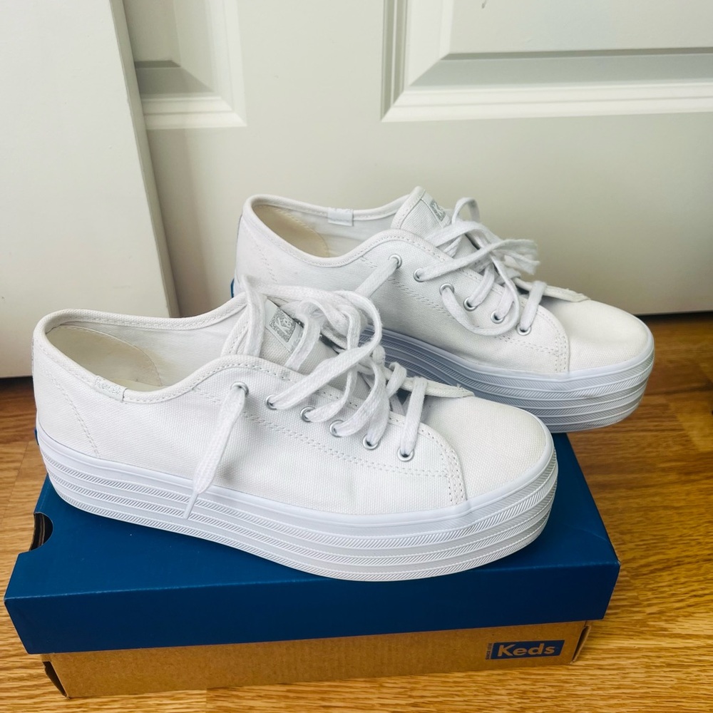Keds Women's Classic White Platform Shoes